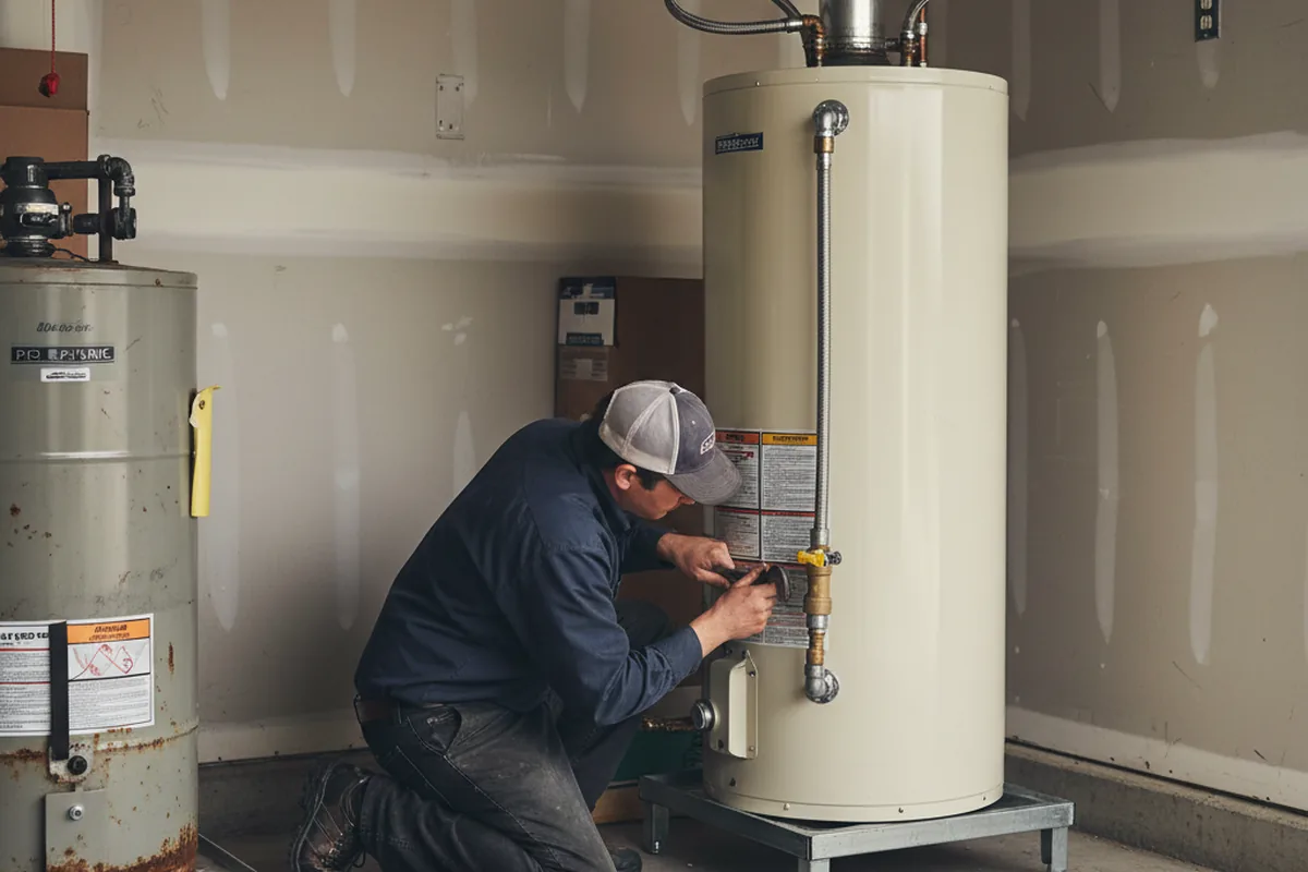 Water heater and shutoff valve replacement in Rush Springs